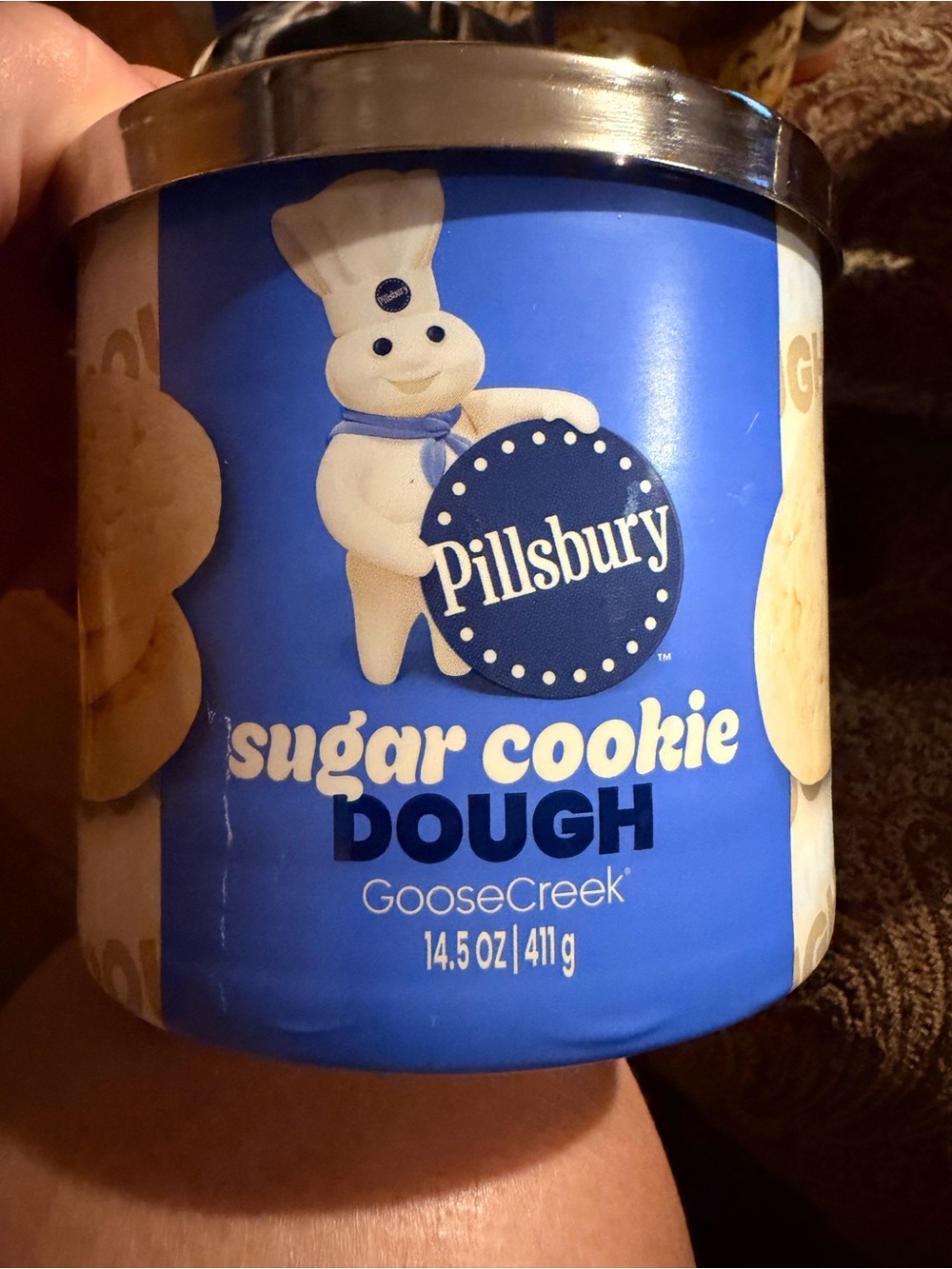 Pillsbury Sugar Cookie Dough Scented Candle - Blue Jar